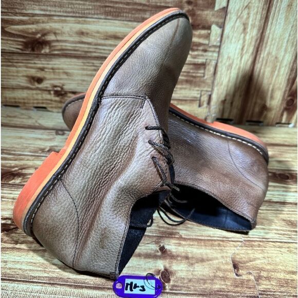 Cole Haan Chukka Boot Mens Size 10 M Curtis Ankle Boots Brown Leather Lace Up - Picture 1 of 7